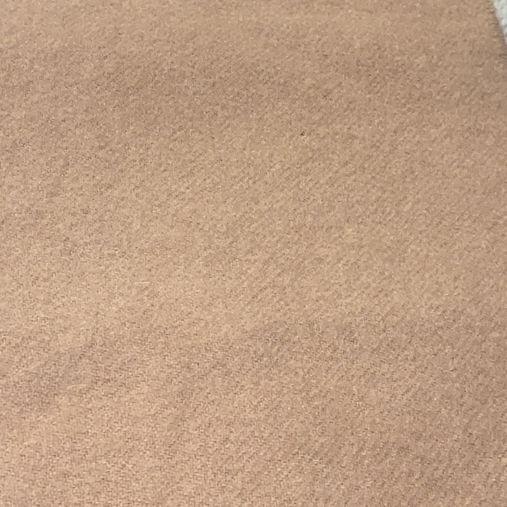 100% lambs wool Harrods scarf 60” x 12” classic tan made in Scotland - Picture 3 of 5